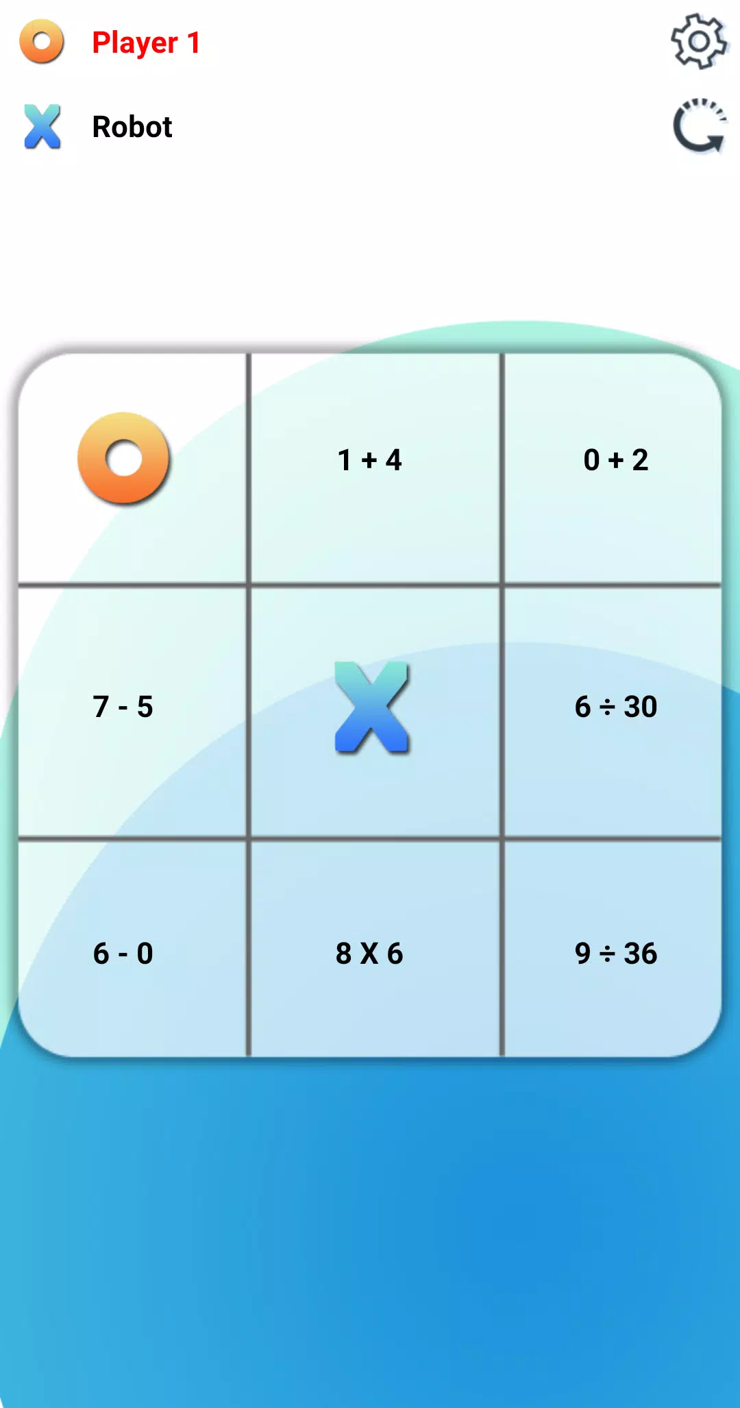 Tic Tac Toe: A Math Game Скриншот 1