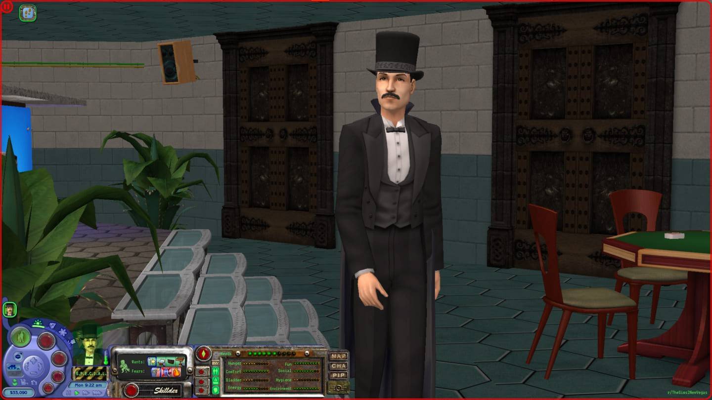 SIMS 2 mod：辐射新拉斯维加斯重制粉丝项目