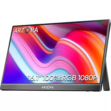 Arzopa 16“ 1080p便攜式USB顯示器現在40％折扣 - 與Nintendo Switch和Steam Deck兼容