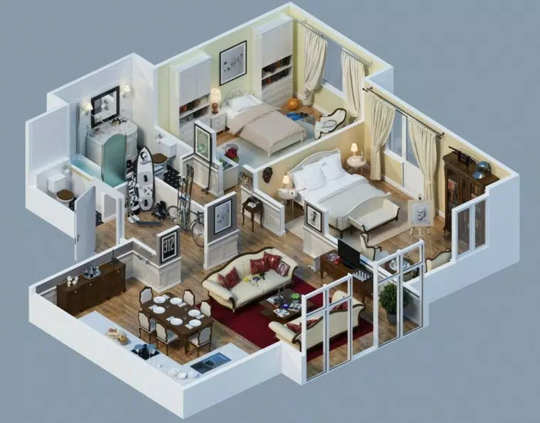 3D House Design स्क्रीनशॉट 0