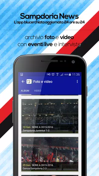 Sampdoria News ဖန်သားပြင်ဓာတ်ပုံ 1