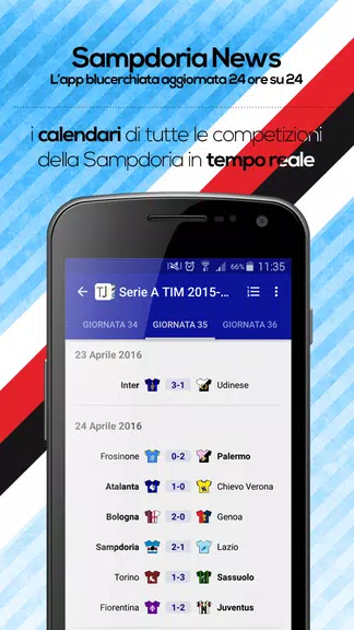 Sampdoria News ဖန်သားပြင်ဓာတ်ပုံ 2