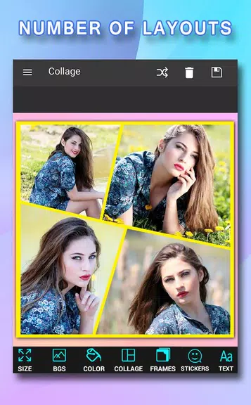 Pic Frames Collage स्क्रीनशॉट 3