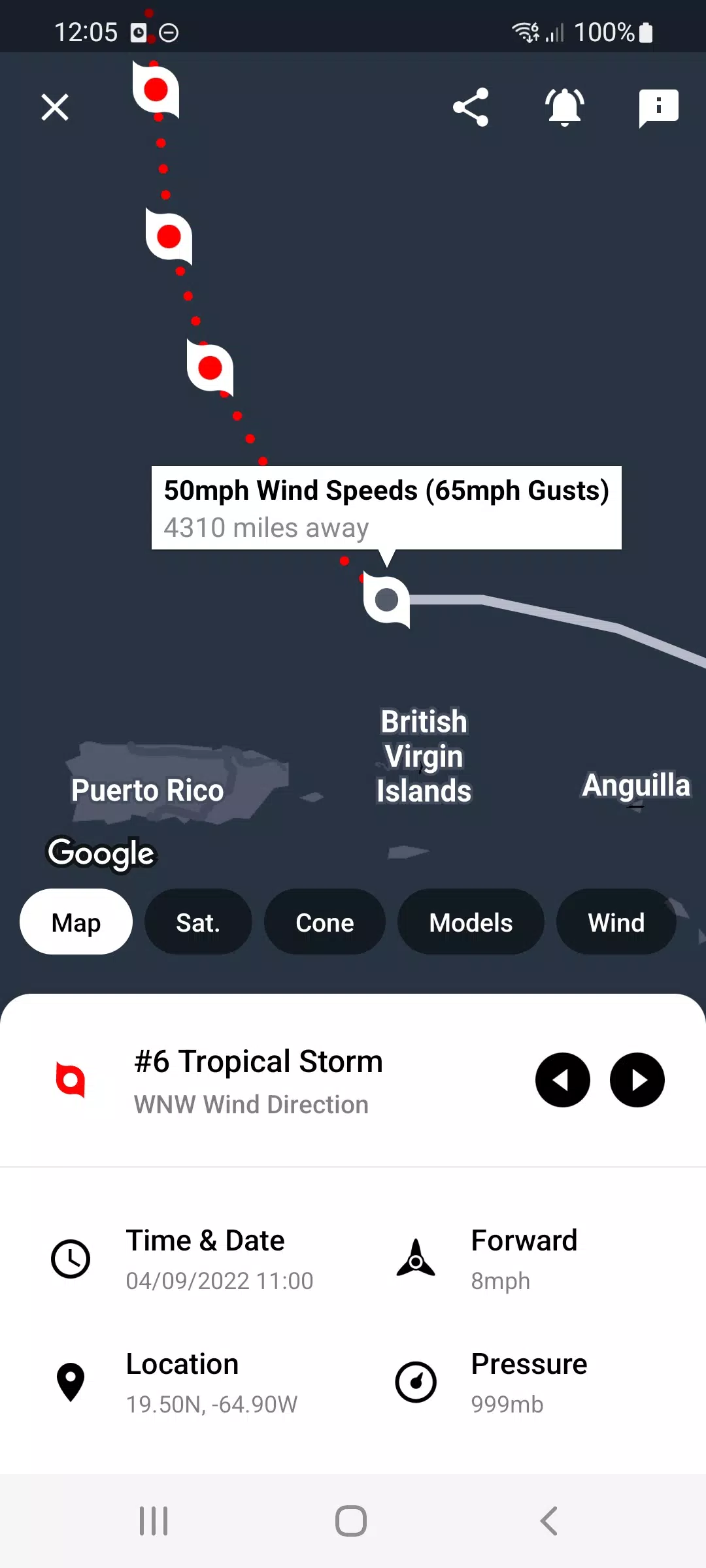My Hurricane Tracker स्क्रीनशॉट 0