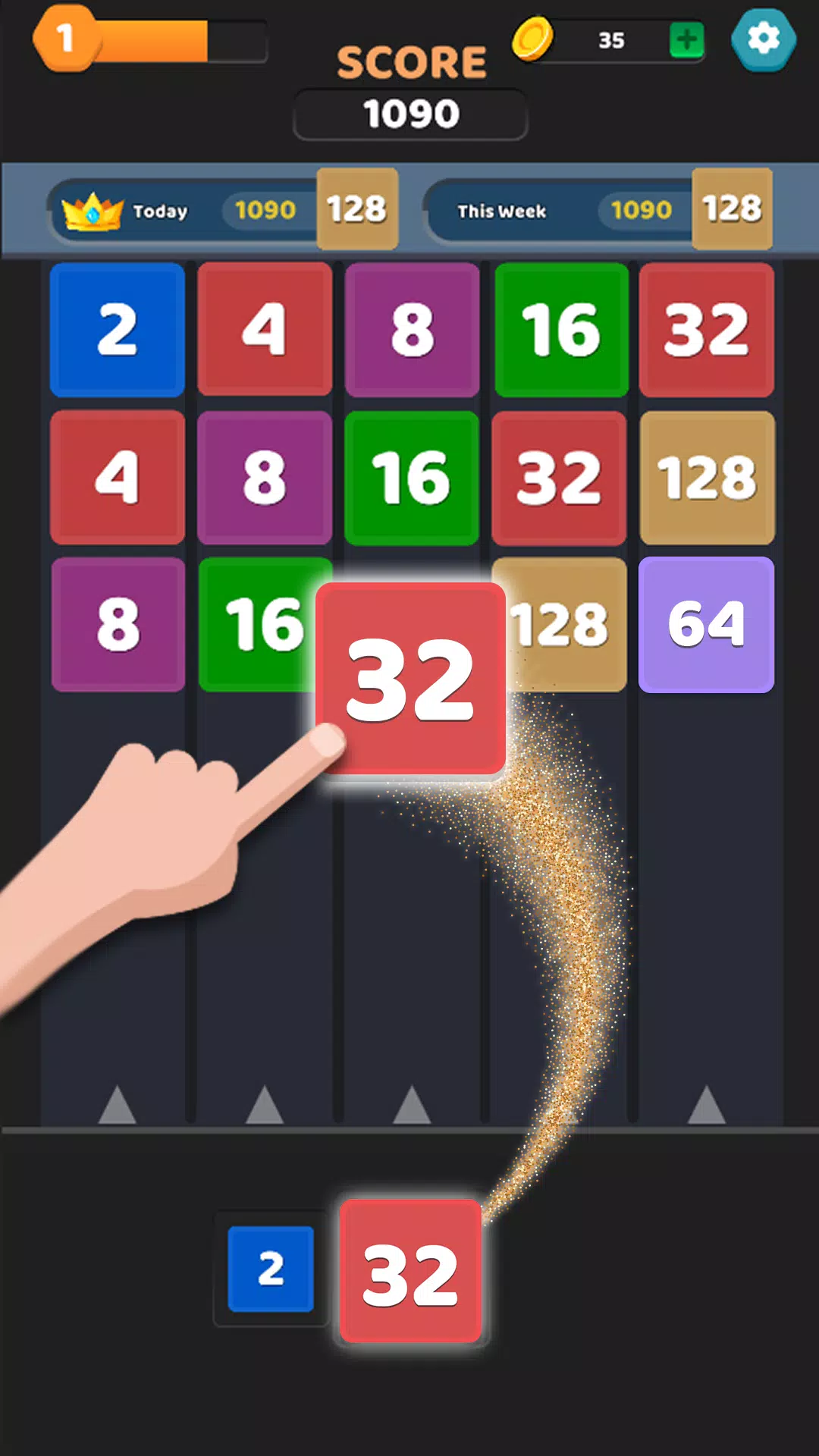 Merge Puzzle Games: Number Up Tangkapan skrin 0