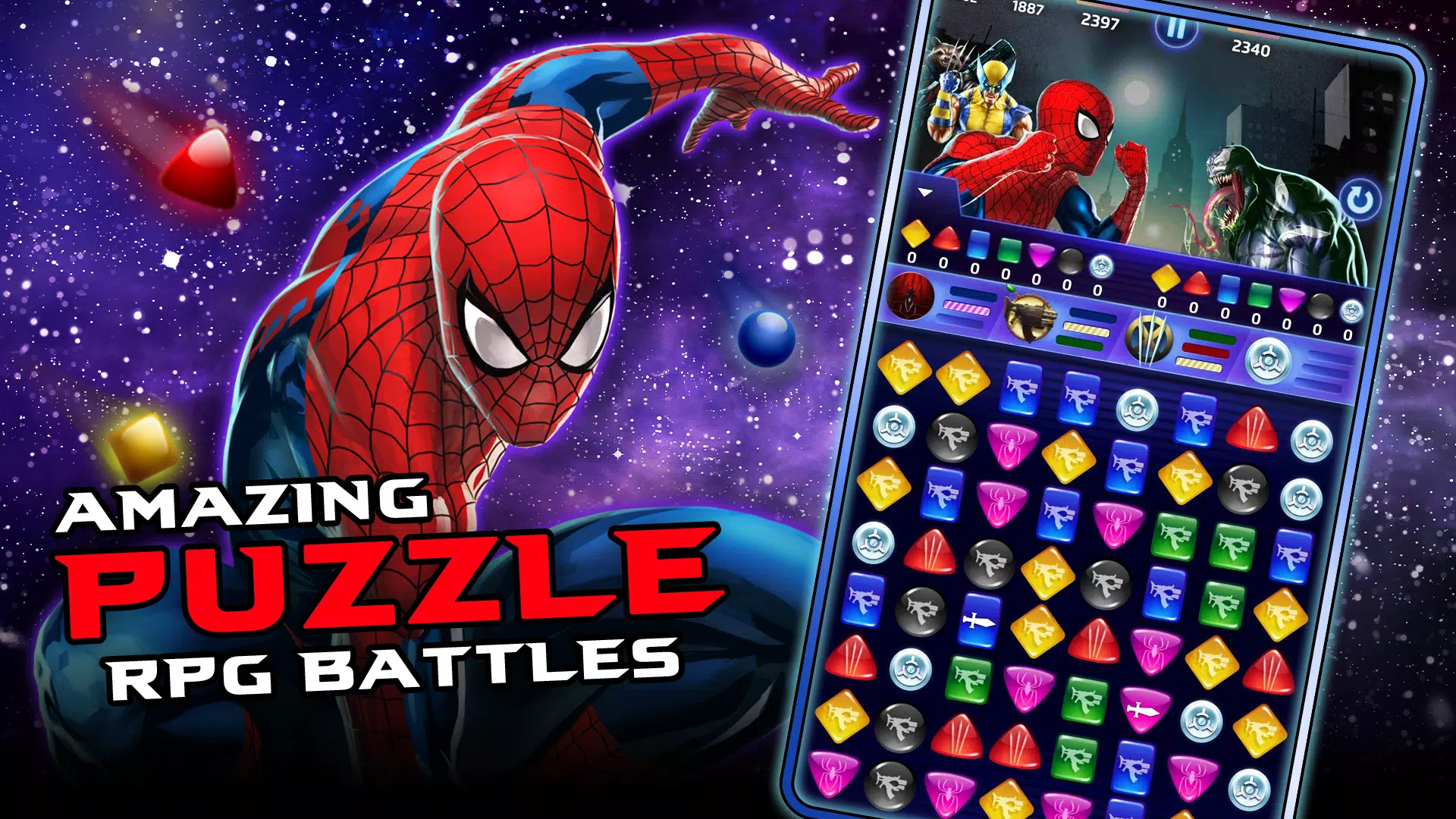MARVEL Puzzle Quest: Match RPG Tangkapan skrin 0