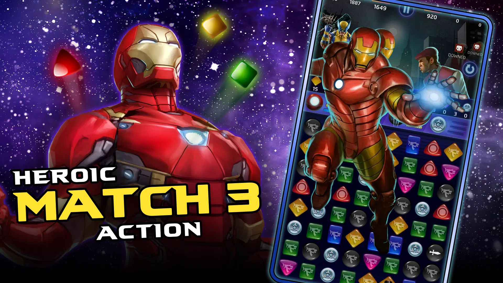 MARVEL Puzzle Quest: Match RPG Tangkapan skrin 1