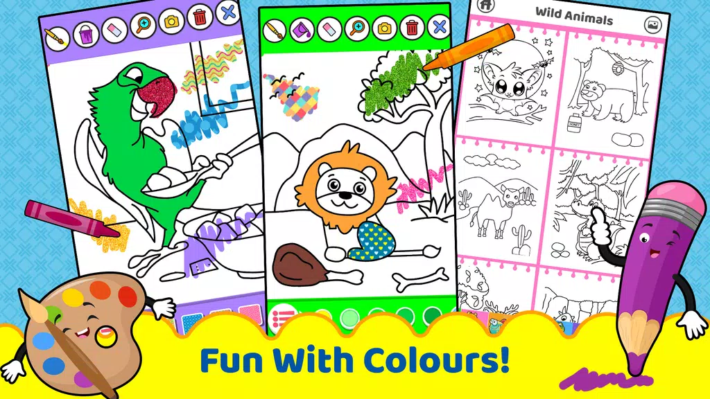 Animals for kids: Color & Draw Zrzut ekranu 1