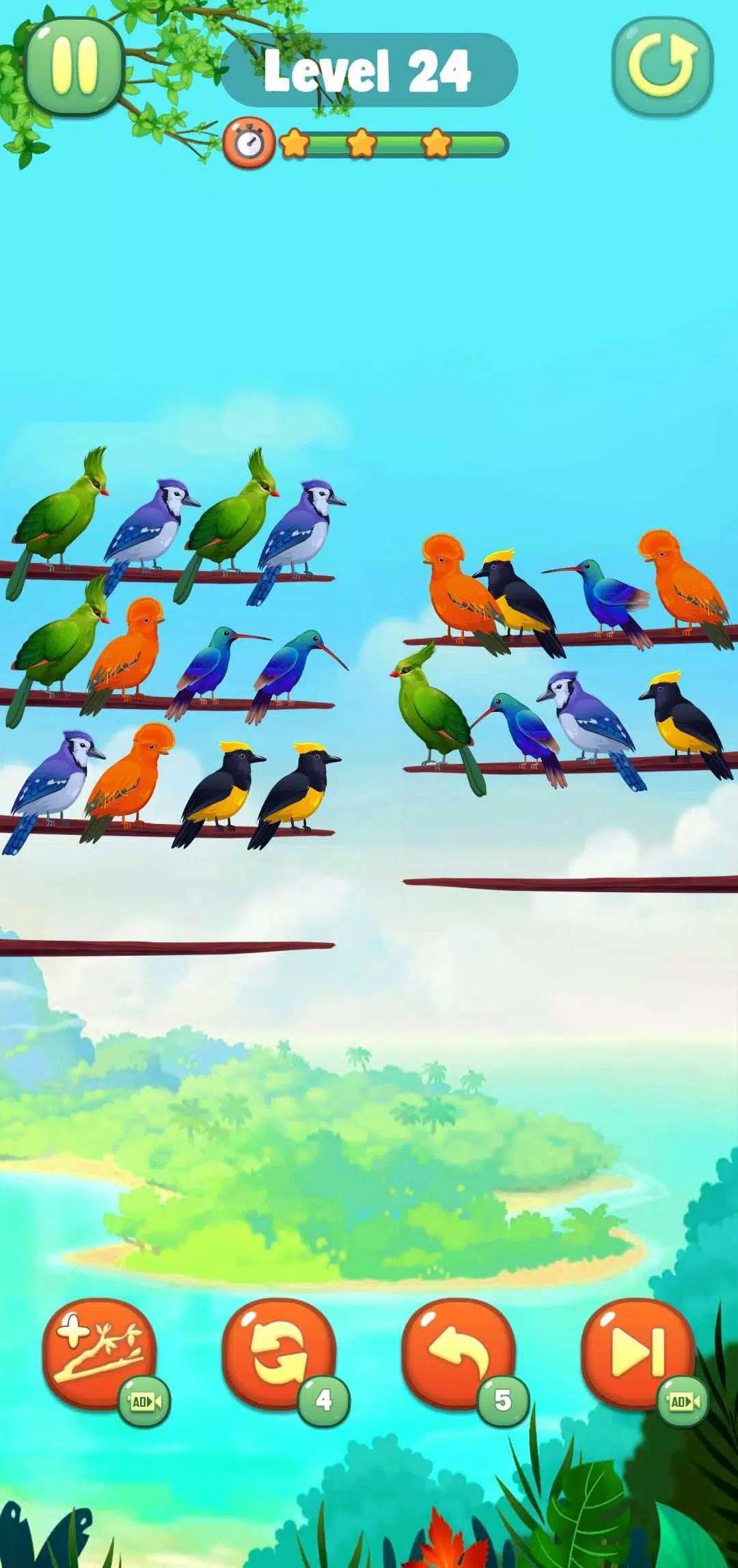 Bird Sort Capture d'écran 3