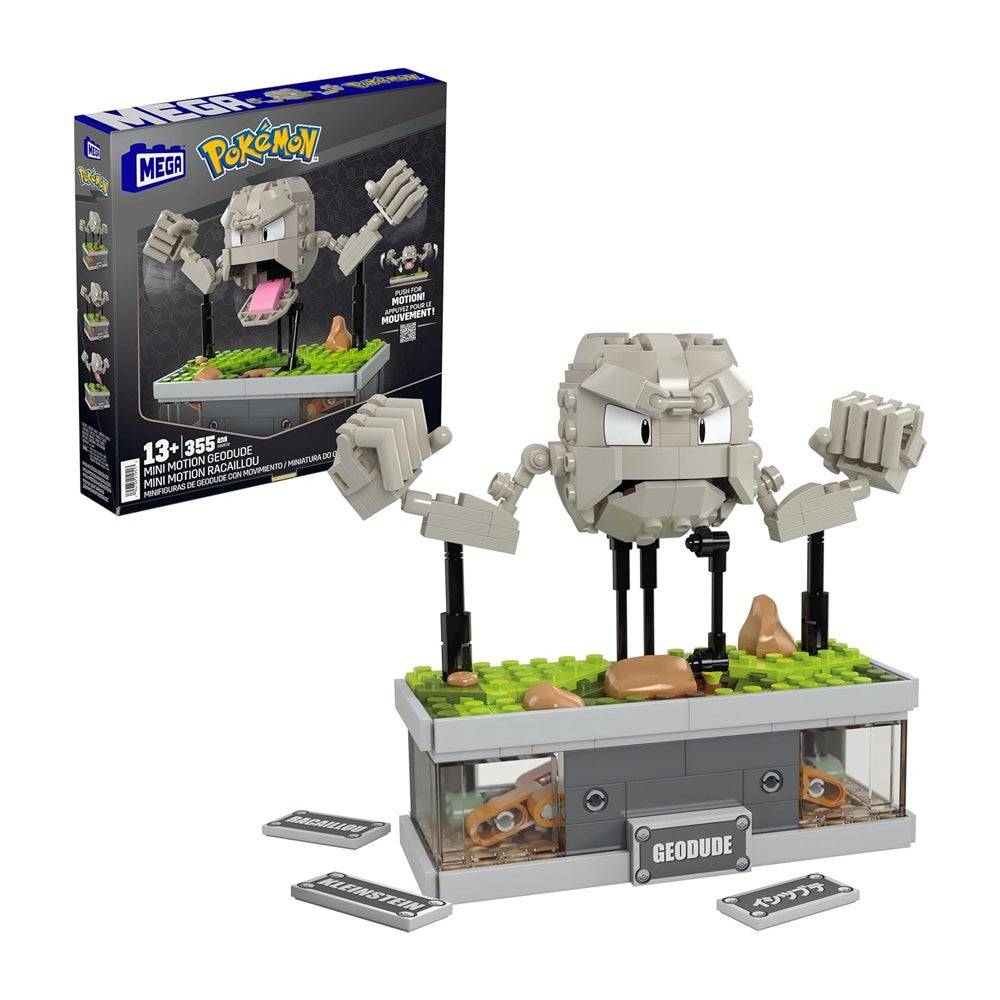 Bộ đồ chơi tòa nhà Mega Pokémon - Mini Motion Geodude