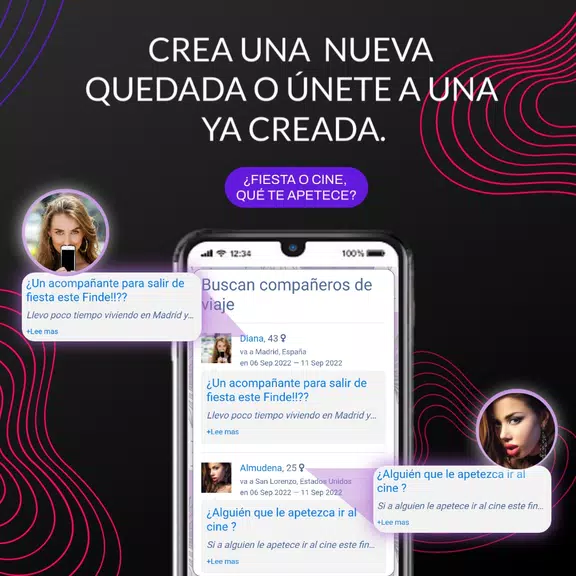Chat, Citas y Ligar Capture d'écran 1