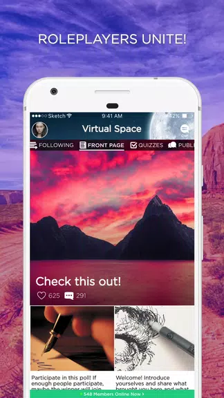 Virtual Space Amino - Geeks RP Скриншот 0