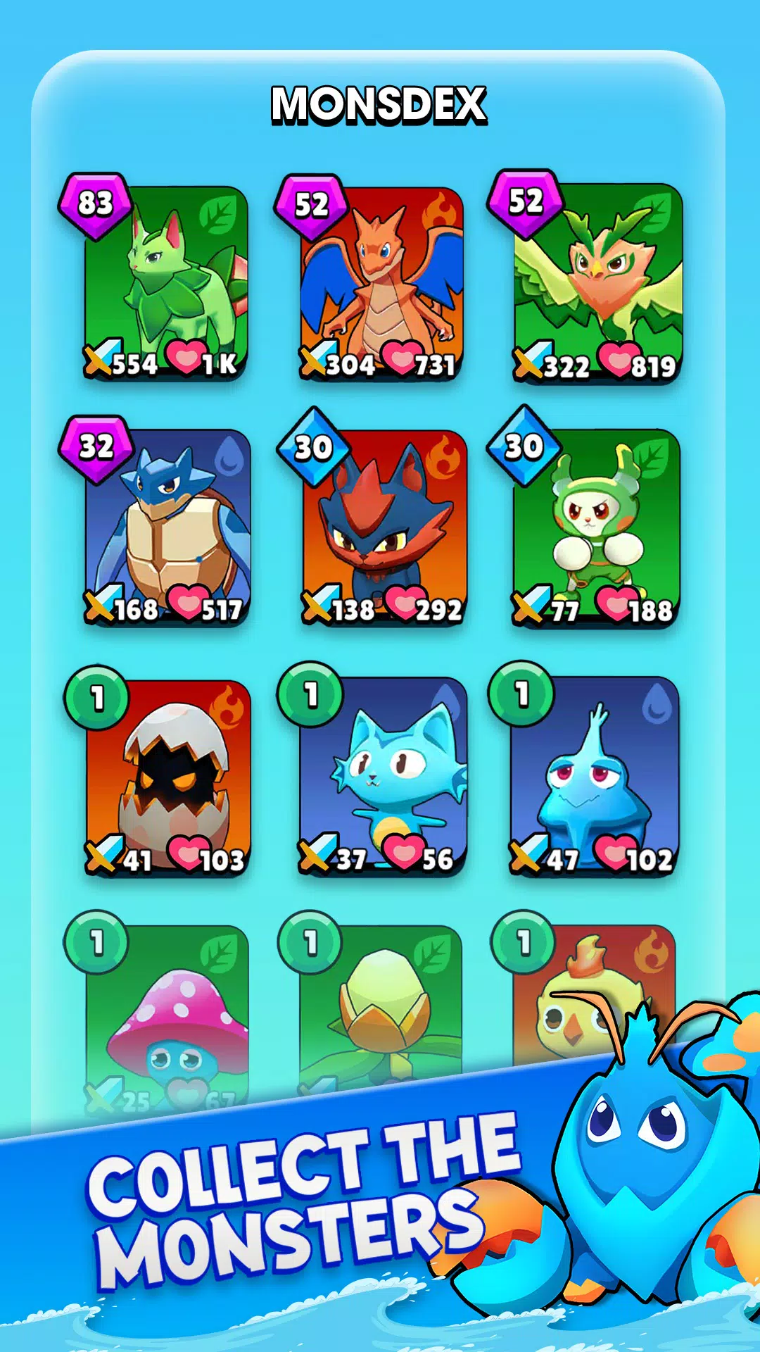 Negamon Lite: Monster Battle স্ক্রিনশট 1