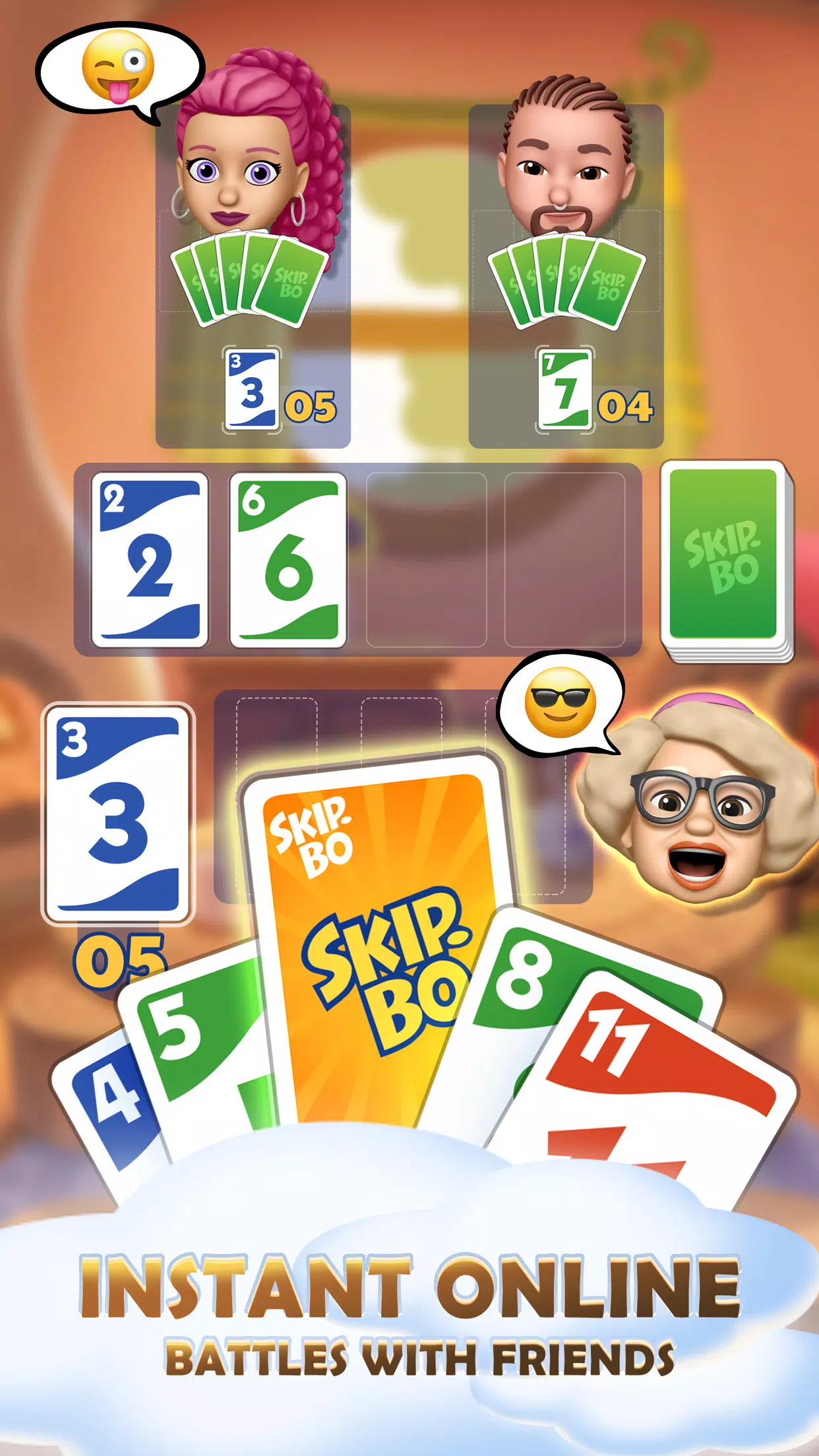 Skip-Bo™: Solitaire Card Game Tangkapan skrin 1