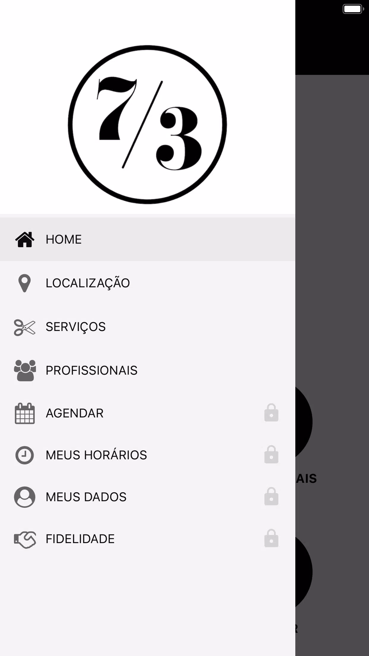 7/3 barbearia Screenshot 1