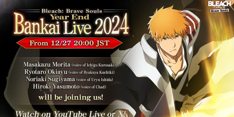 Bleach: Brave Souls festeggia end l'anno con Livestream speciali e l'apparizione di un anime VAS