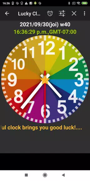 Rainbow Clock Captura de tela 0