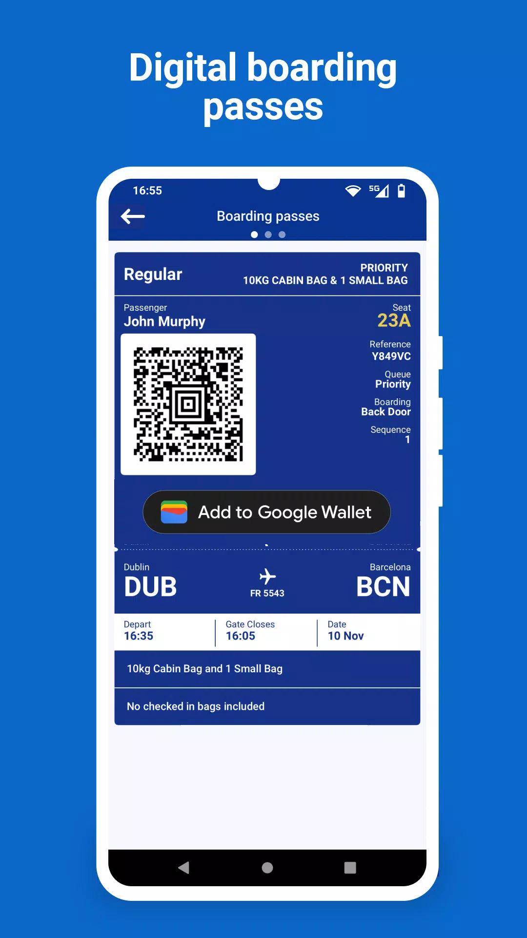 Ryanair ภาพหน้าจอ 2