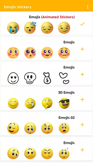 Emoji Stickers WASticker स्क्रीनशॉट 1