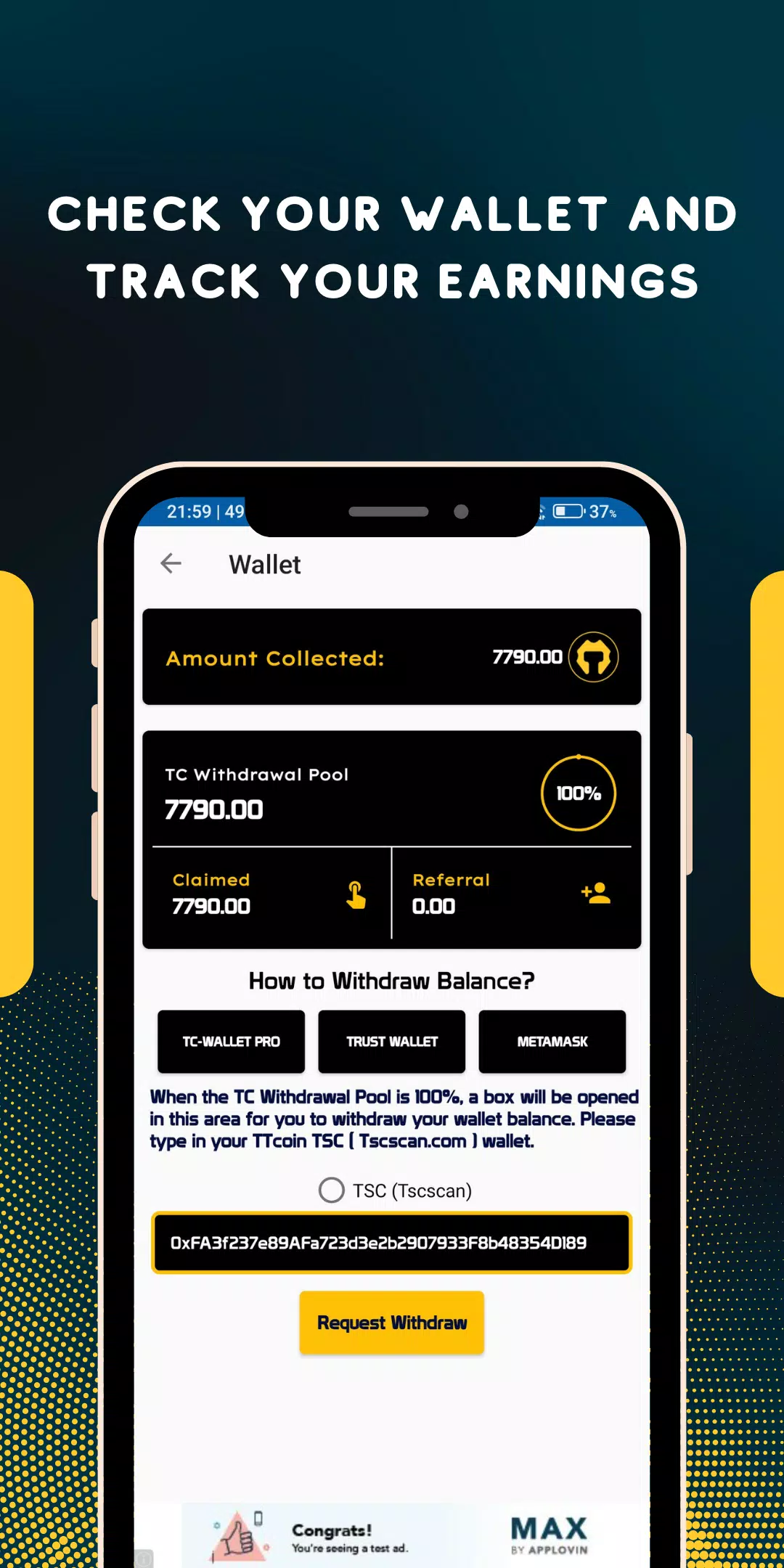 TTcoin Network - OLD Tangkapan skrin 2