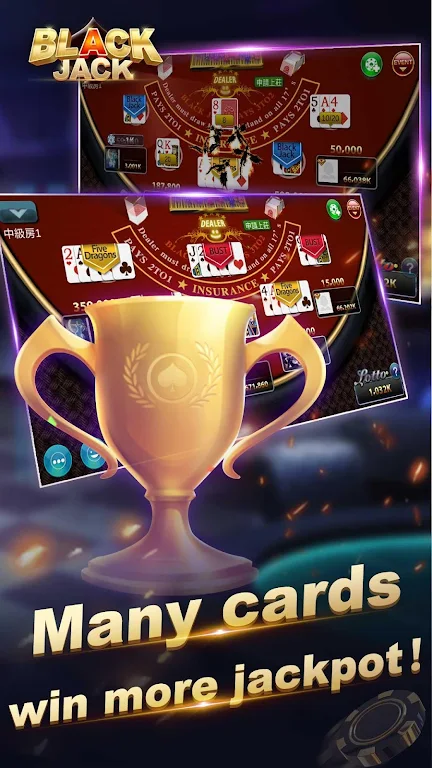 Blackjack 21-Free online poker game-jackpot casino Captura de pantalla 1