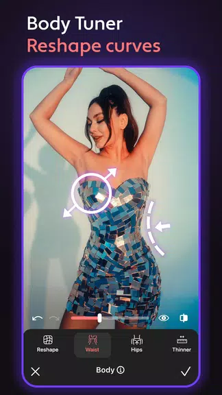 Cosmo Hair Editor, Face Filter Captura de pantalla 3