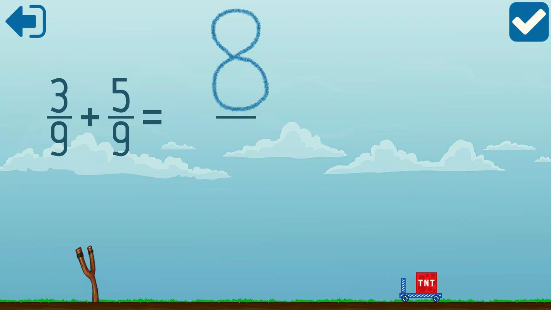 Adding Fractions Math Game Ekran Görüntüsü 2