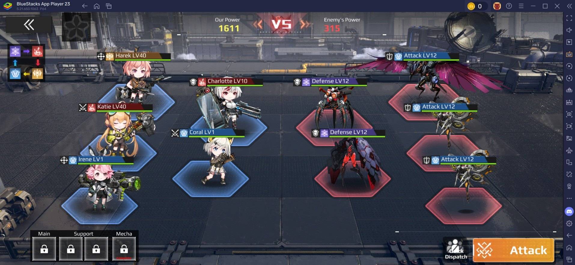 Scarlet Girls: otimize sua estratégia de esquadrão de meninas 2D