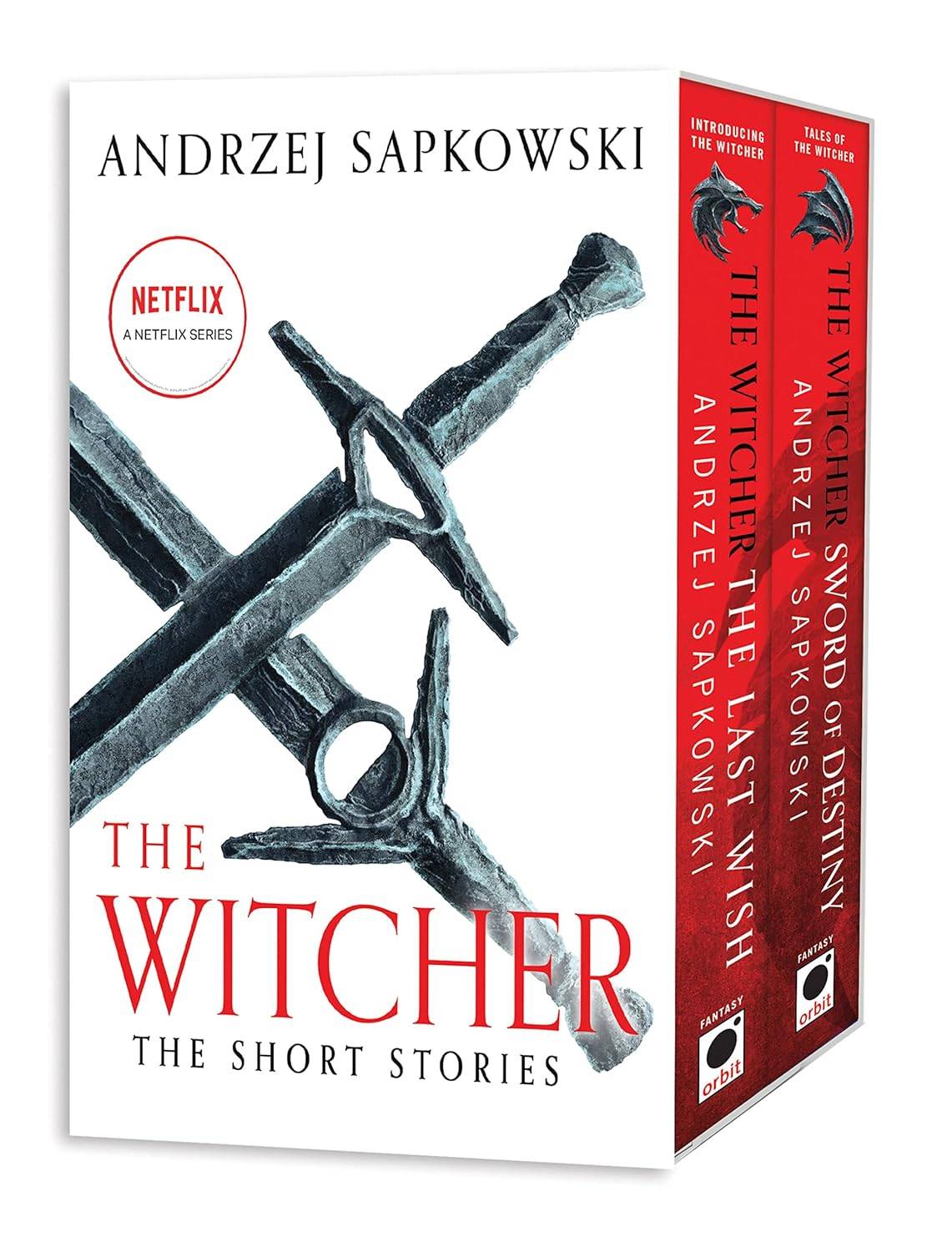 La couverture en boîte des histoires Witcher Stories