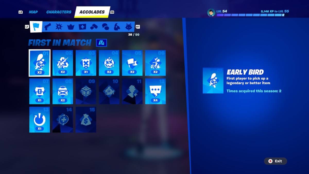 Pengiktirafan dalam Fortnite Bab 6.