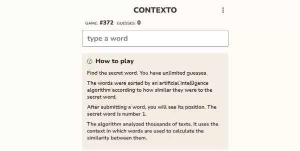 Contexto puzzle game